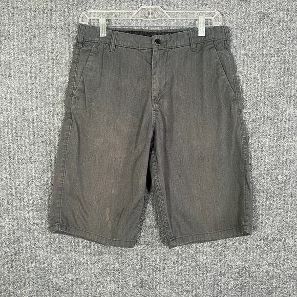 DC Other - DC‎ Shorts Mens 29 Gray Chino Flat Front Casual Pockets Grunge Flaw